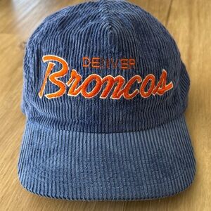 Denver Broncos Blue Corduroy Cap